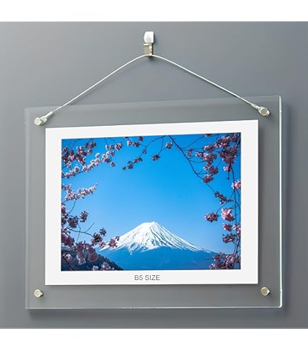 Amazon.co.jp: LAPONO アクリルフォトフレーム B5判 写真立て 額縁 UV